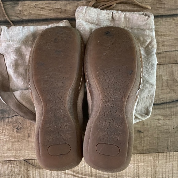 BOOGIE Ivory Linen Tall Scrunch Boot with Suede Accents Size 8 - Picture 7 of 14